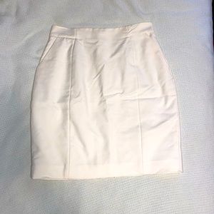 H&M White High Waist Skirt
